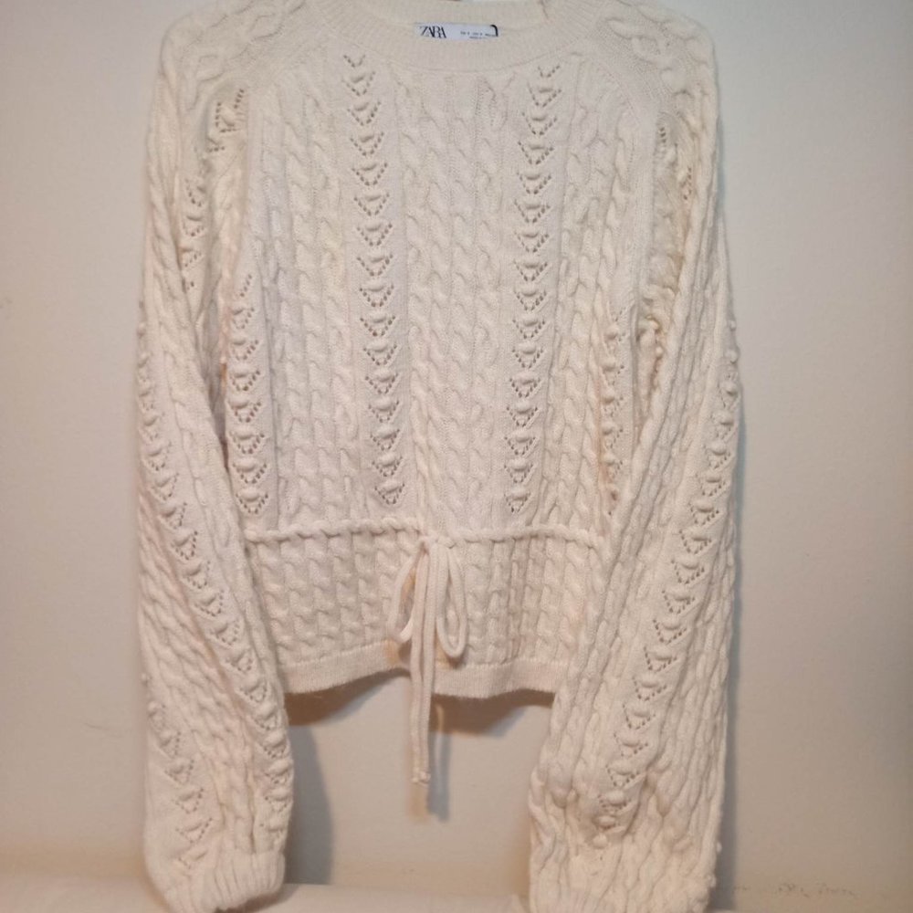 Zara Cable Knit Sweater, Size S
